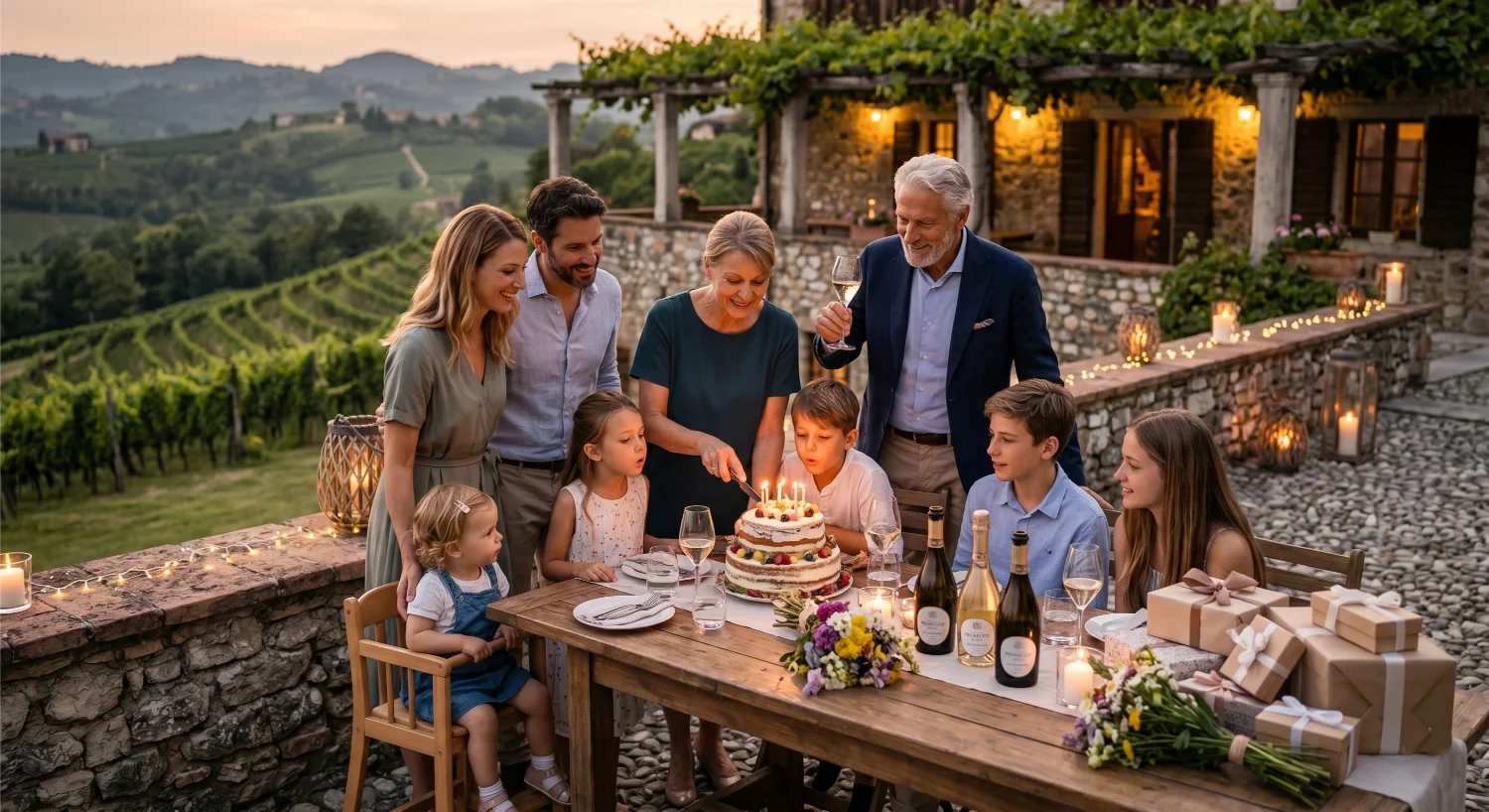 Festeggiare un anniversario nelle Colline del Prosecco: celebrare l’amore e la famiglia a La Corte di Marga